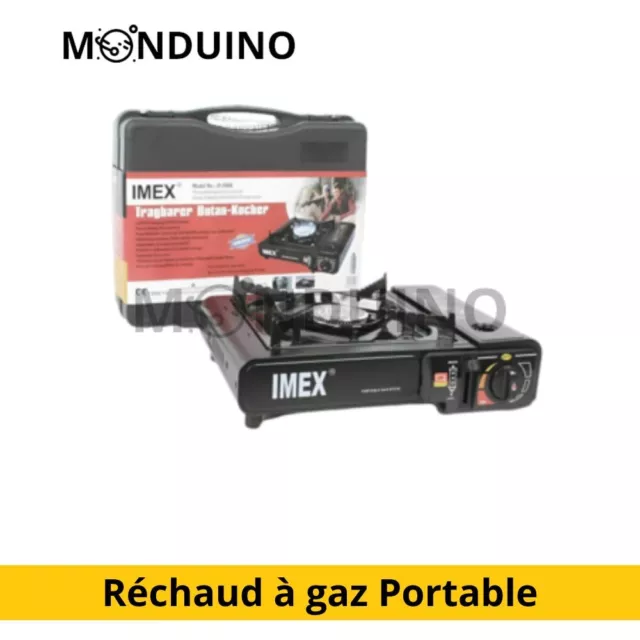 Réchaud Portable Camping Cuisinière à Gaz Butane Mallette 2/4/8 Butane barbecue