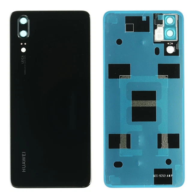 Huawei P20 Arrière Boîtier Étui Plate Lentille de la Caméra Adhésif Noir