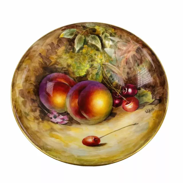 Royal Worcester Fruit Dish By William Bee w14cm Circa 1925