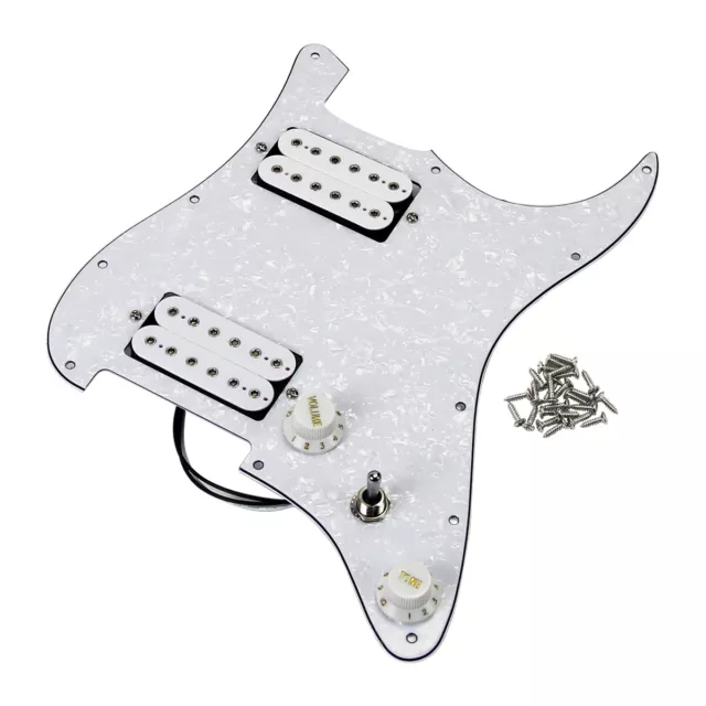 FLEOR Alnico 5 Humbucker Pickup Prewired HH ST Loaded Pickguard Ceramic Magnet