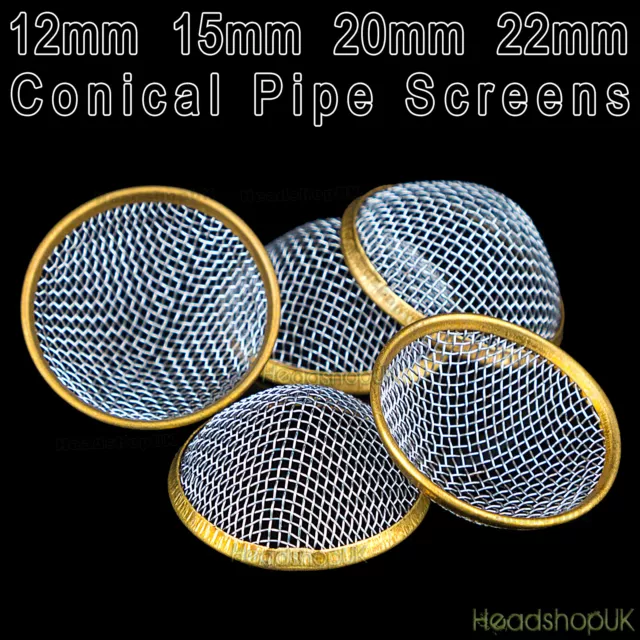 12mm 15mm  20mm 22mm Pipe Screens Gauzes Conical Steel Brass Bowl Metal Filters