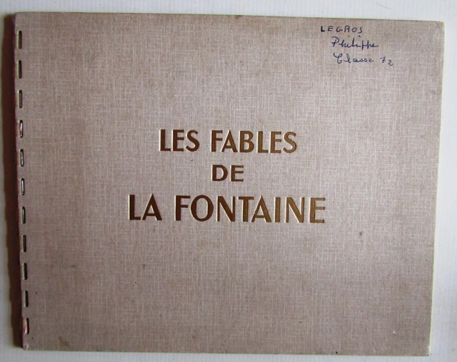 ANCIEN ALBUM IMAGES-LES FABLES DE LA FONTAINE-Dessins G.LEBRET-1946 EUR