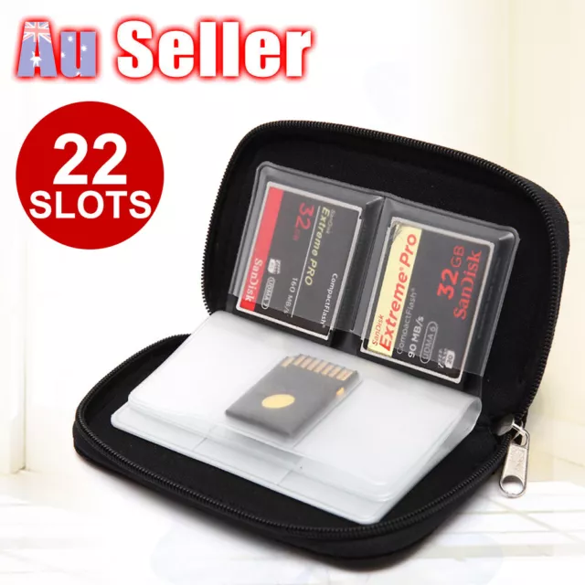 Storage Wallet Holder MMC Carrying Pouch Case Memory Card SDHC CF Micro SD Box