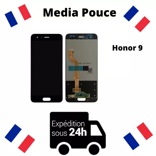 Ecran Complet Vitre Tactile Lcd Pour Huawei Honor 9  Noir/Dore