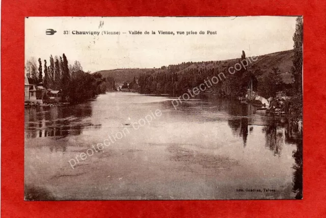 CPA 86 CHAUVIGNY - Vallée de la Vienne vue prise du Pont