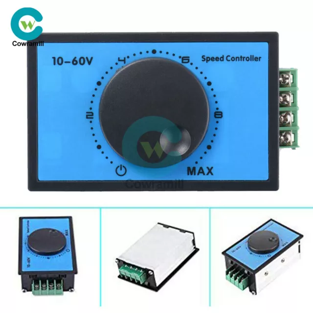 DC 10-60V 12V 24V 48V 20A PWM DC Motor Speed Controller Soft Start Switch