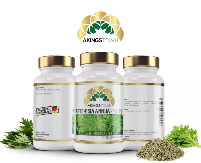 4 x 125 Akingstown Artemisia annua Kapseln 450 mg - 30:1 TCM* Extrakt Made in DE