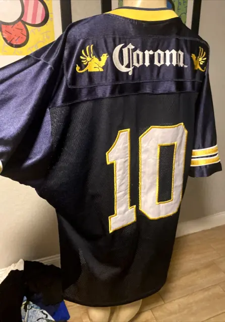 Corona Beer Football Jersey Mens XXL Sewn Embroidered Logo #10 cbh