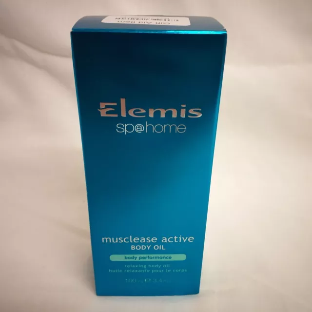 Elemis Musclease Active Relaxing Body Oil 100ml Brand New In Box g10