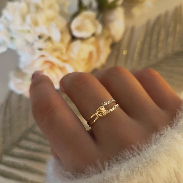 Bague ajustable natura pierre semi-précieuse