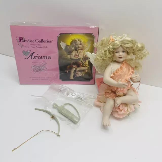 Paradise Galleries Goldie “Cheerful cherubs Collection” Porcelain Doll Figurine