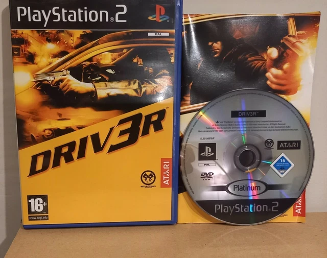 Autista 3 DRIV3R PLAYSTATION 2 PS2 Pal UK IN Buone Condizioni!