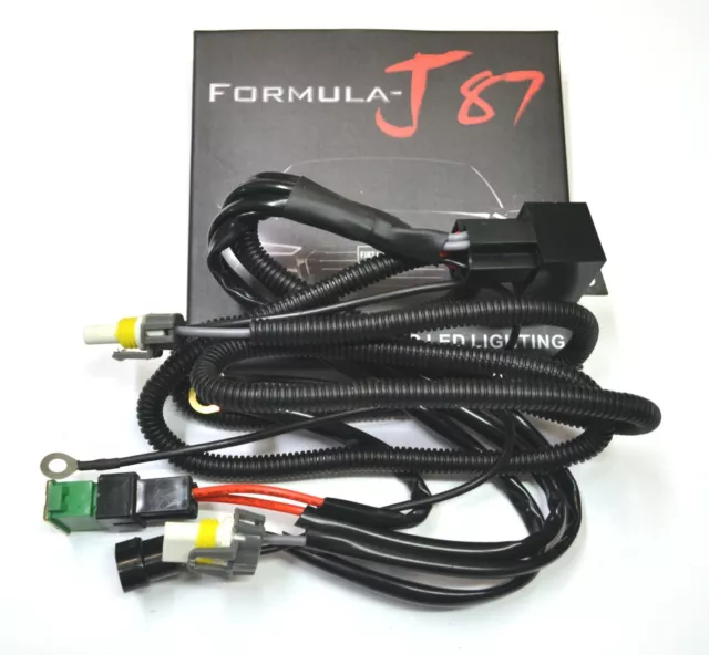 HID Kit Relay Wire Harness 9005 Headlight High Beam Replace Socket Connector Fit