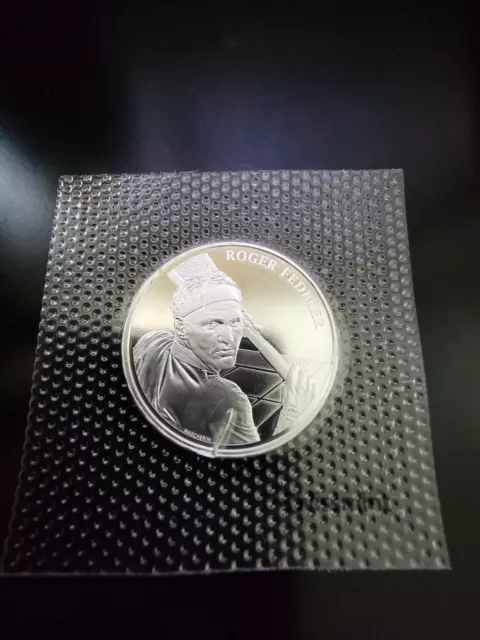 Roger Federer 20 CHF Silver Coin Silbermünze 2020 SwissMint Sealed