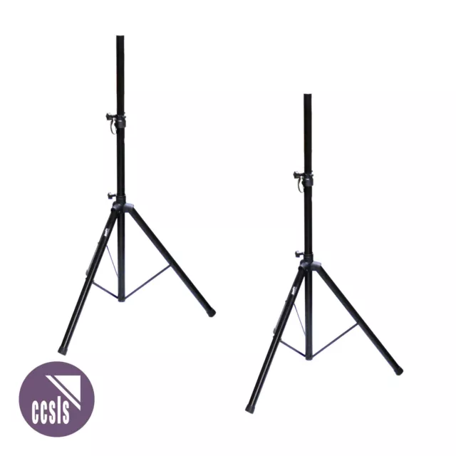Pair of BravoPro SS010-1.8  Speaker Stand 1.2m - 1.8m Height 40kg Capacity