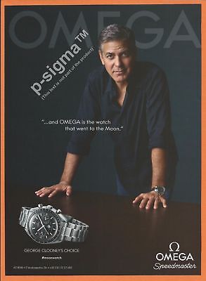 OMEGA Speedmaster.The watch that went to the Moon - George Clooney-2017 Print Ad