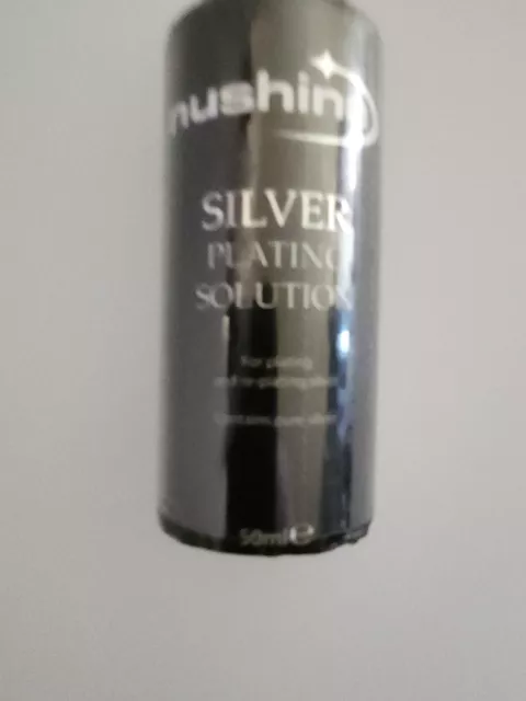 NUSHINE SILVER PLATING SOLUTION -PLATE METALS WITH REAL SILVER -Cheapest on Ebay