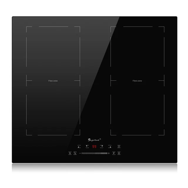 Singlehomie Induction Hob 60cm Cooktop 4 Ring Electric Hob Cooker with Flex Zone