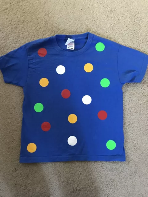 Children 's Spotty Dotty T Shirt in Royal blue. Need a Tee with coloured spots?