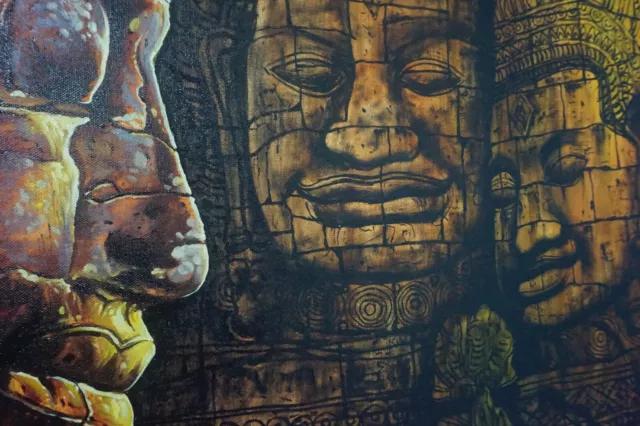 Khmer Oil Painting on Canvas