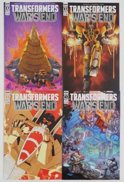 Transformers: War's End #1-4 VF/NM complete series - IDW - all B variants 2 3