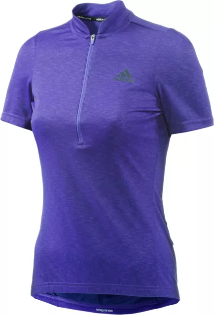 Adidas Ladies Cycling Jersey Haut Responsessjsyw Mauve Respirant Séchage Rapide