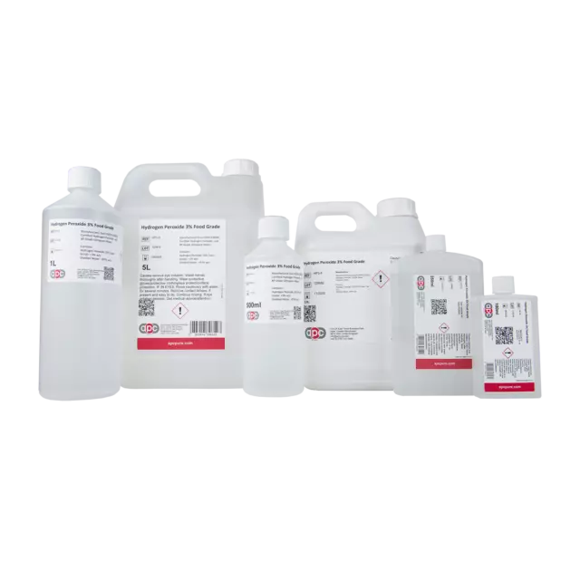 Hydrogen Peroxide 3%, 6%, 9%, 11.95% - Premium Quality - Food Grade **Free P&P**