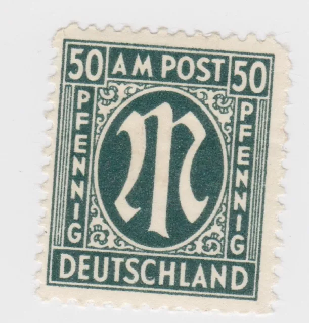 Bizone Am Post 50 Pfennig Alliierte Besetzung deut. Druck Zone MI 32 postfrisch