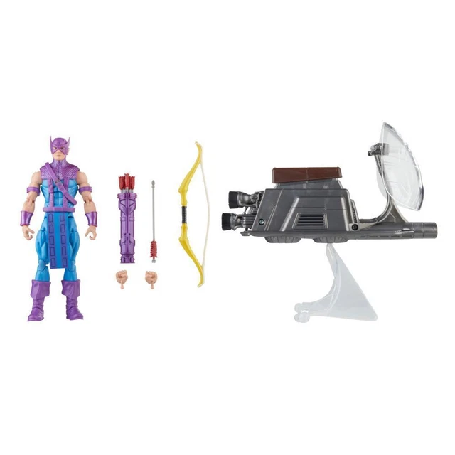Hasbro Marvel Legends Series Hawkeye with Sky-Cycle Avengers 60th Anniversary 6