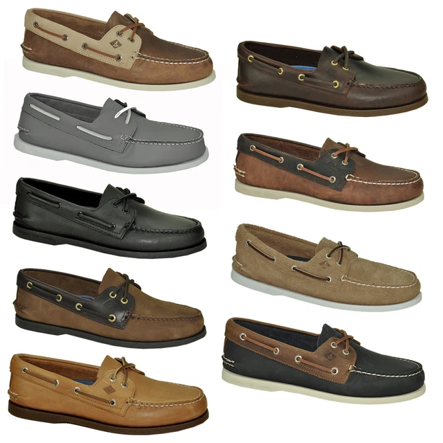 Chaussures Sperry Top-Sider Femme 2 Yeux - Taille UK 6.5 - Toile Rayée Crème/beige - Neuf Sans Boîte