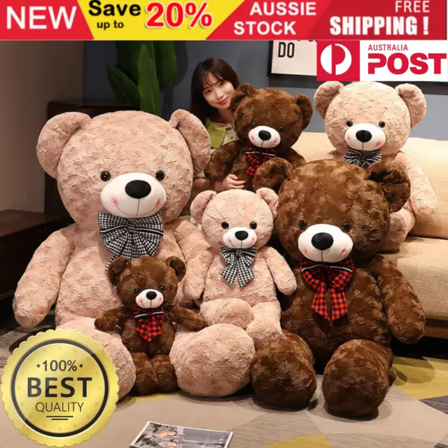 Kids Giant Teddy Bear Huge Stuffed Plush Animal Toy Cuddly Soft Big Large Gift