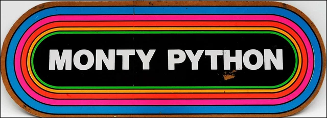 Monty Python 80-81 Vintage Original KLOS Promo Rainbow Sticker Decal