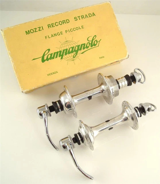 Jantes Tubulaires Campagnolo Jeu De Record Strada 700c X22mm 32 Trous - NOS, Neuf En Boîte Jantes Tubulaires Vintage Course