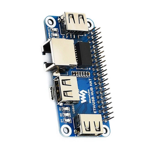 4x USB hub box with Ethernet for Raspberry Pi Zero series - Waveshare 20894