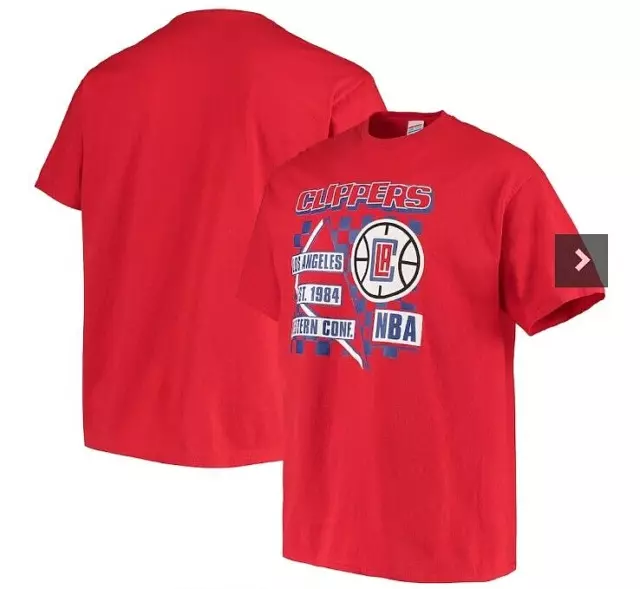 NEW Los Angeles Clippers size XL Junk Food Hometown T-Shirt Red NBA Basketball