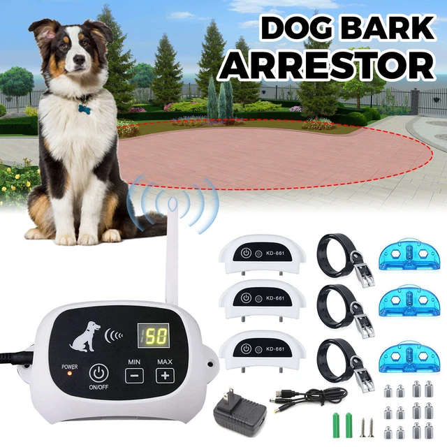 WIRELESS ELECTRIC DOG Fence Pet Containment System Shock Collars 1/2/3