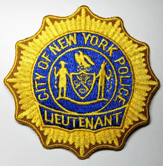 New York City Police Lieutenant Patch - FREE Tracked US Shipping!