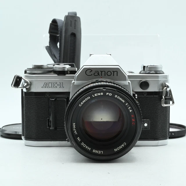 CANON AE-1 SILVER / Lens FD 50mm f/1.4 S.S.C. Exc+5 SLR Z3169