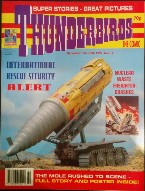 Thunderbirds The Comic #31 VF 1st Print Free UK P&P Fleetway Comics