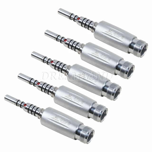 1-5*Dentist LED Quick Coupler 2Holes Coupling Light Fit Fiber Handpiece YG2