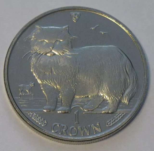 Isle of Man - 1989 Crown (Persian Cat)