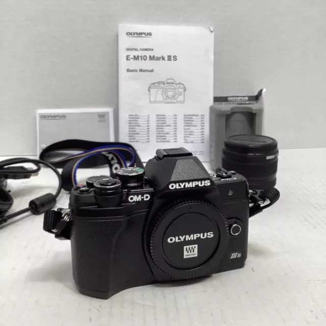 Olympus OM-D E-M10 Digital Camera Mark III with 14-42mm Olympus Lens (Black)