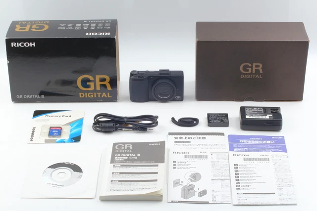 [ MINT w/New SD ] SH:1986 Ricoh GR Digital III 10.0MP Digital Camera From JAPAN