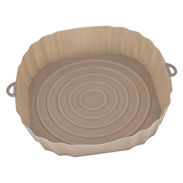 20 Cm Friggitrici Ad Aria Teglia da Forno Cestino di Pollo Fritto Tappetino F3C6