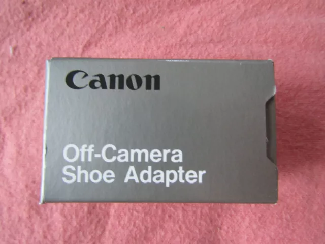 Genuine Canon Off-Camera Shoe Adapter In Original Box