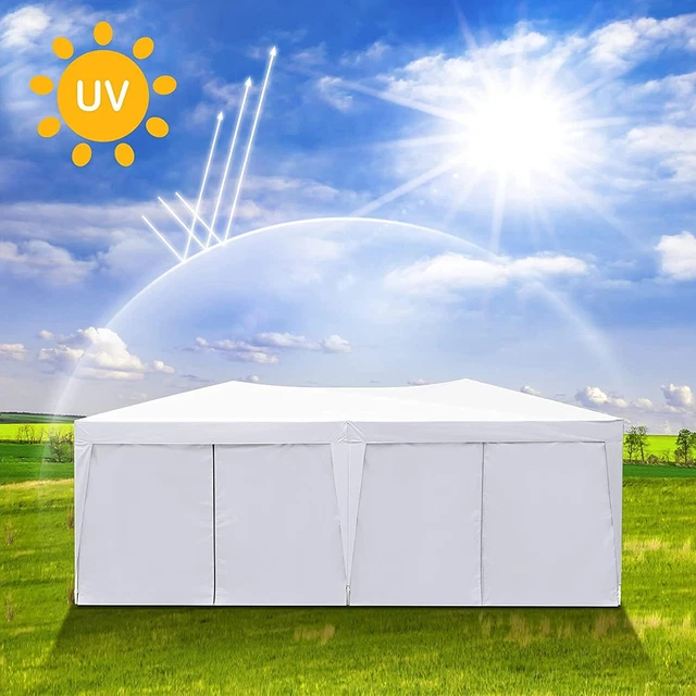 3x3/6m Pavillon Faltpavillon Gartenzelt UV-Schutz 50+ Pop-Up Zelt Partyzelt Neu 11