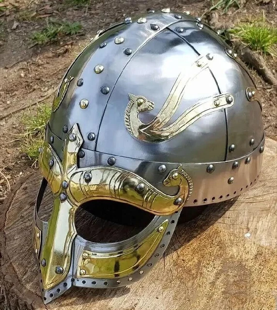 LEIFUR, elmo vichingo, elmo pronto per la battaglia, elmo vichingo Cosplay...
