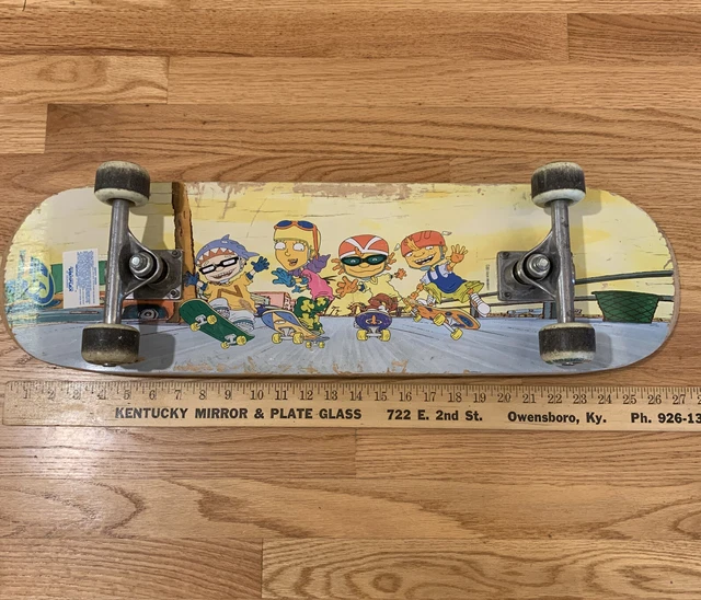 Skateboard Vintage Power Rangers - Orange - Occasion Pour Décoration Ou Collection