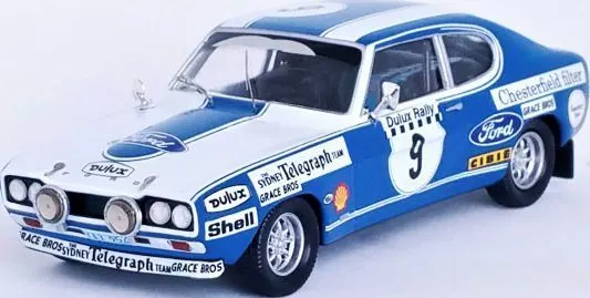 Trofeu 1:43 Scale Ford Capri 2600 RS Dulux Rally 1972 David McKay/Garry Connelly