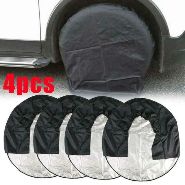 4pcs/set  Heavy Duty Tire Covers RV Wheel Motorhome Wheel Covers Rain Protector